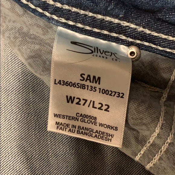 Silver jean capris - Picture 4 of 4